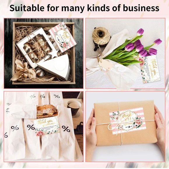 🌸50 Premium Thank you cards- Floral - Picture 7 of 7